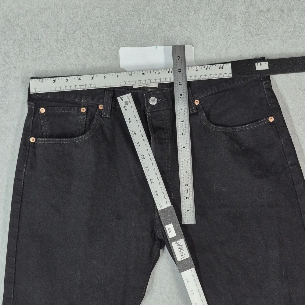 VINTAGE Levi's 501 Men Jeans 38X30 Black Y2K Denim Original Fit Straight Leg